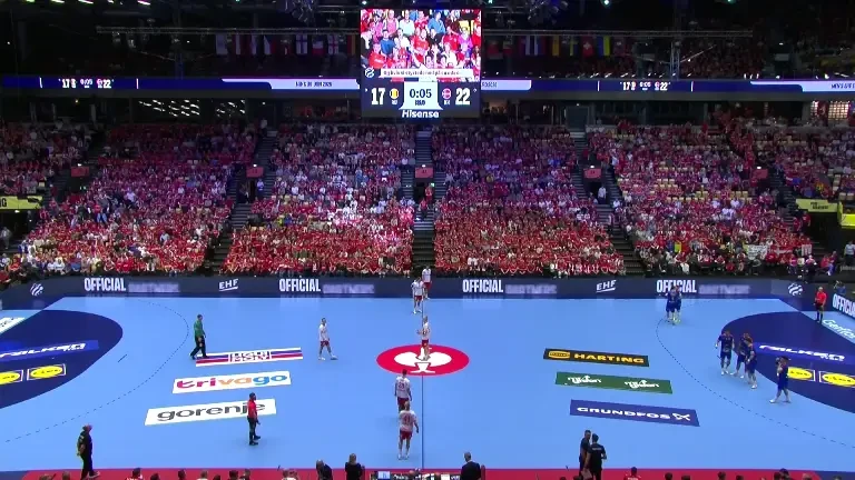 România - Danemarca la EURO 2026. Start slab pentru tricolori în repriza a doua (18.01.2026)